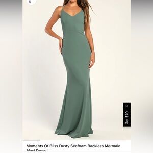 Lulus dusty seafoam dress in medium